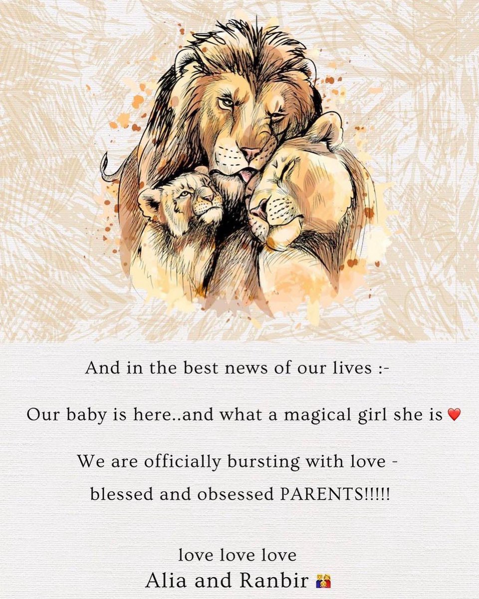 Say hello to the newest parents in town! #AliaBhatt and #RanbirKapoor welcome a baby girl today. Congratulations to the lovely parents and their families.