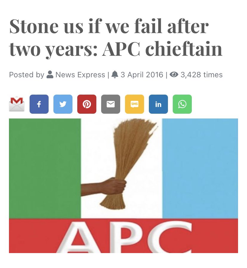 SavvyRinu's tweet image. Dear Nigerians, it’s time to get the stones. #VoteAPCOut