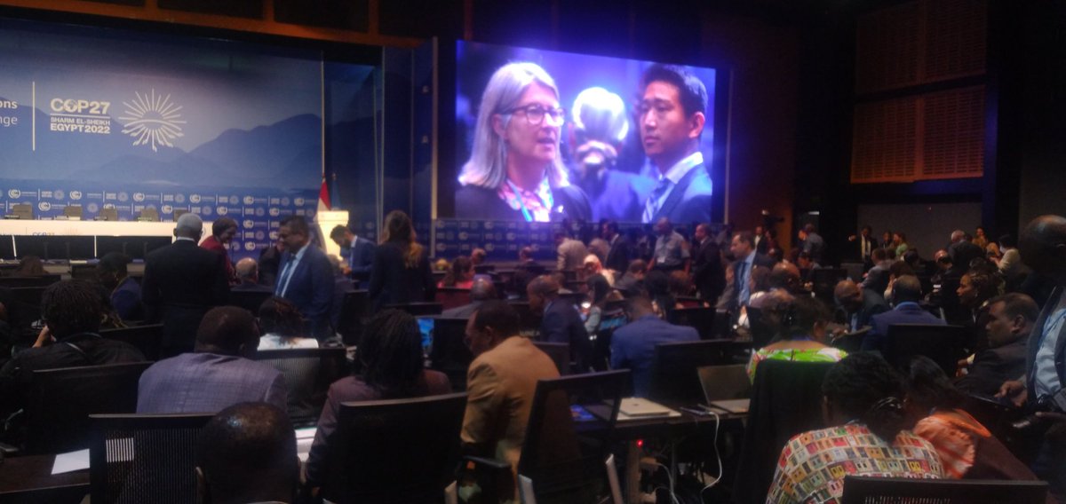 #COP27 begins today! At the opening plenary with delegates from across the world. #COP27 must deliver implementation mechanisms for averting the #ClimateCrisis especially for vulnerable countries