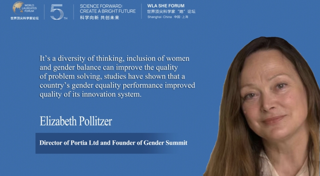 wlaforum's tweet photo. Elizabeth Pollitzer, the director of @Portiaweb and Founder of @gendersummit , emphasized the diversity of thinking and the significance of #genderequality in #innovation at the #SheForum of the 5th #WLAForum. @ElsevierConnect https://t.co/flQrCO7sQu