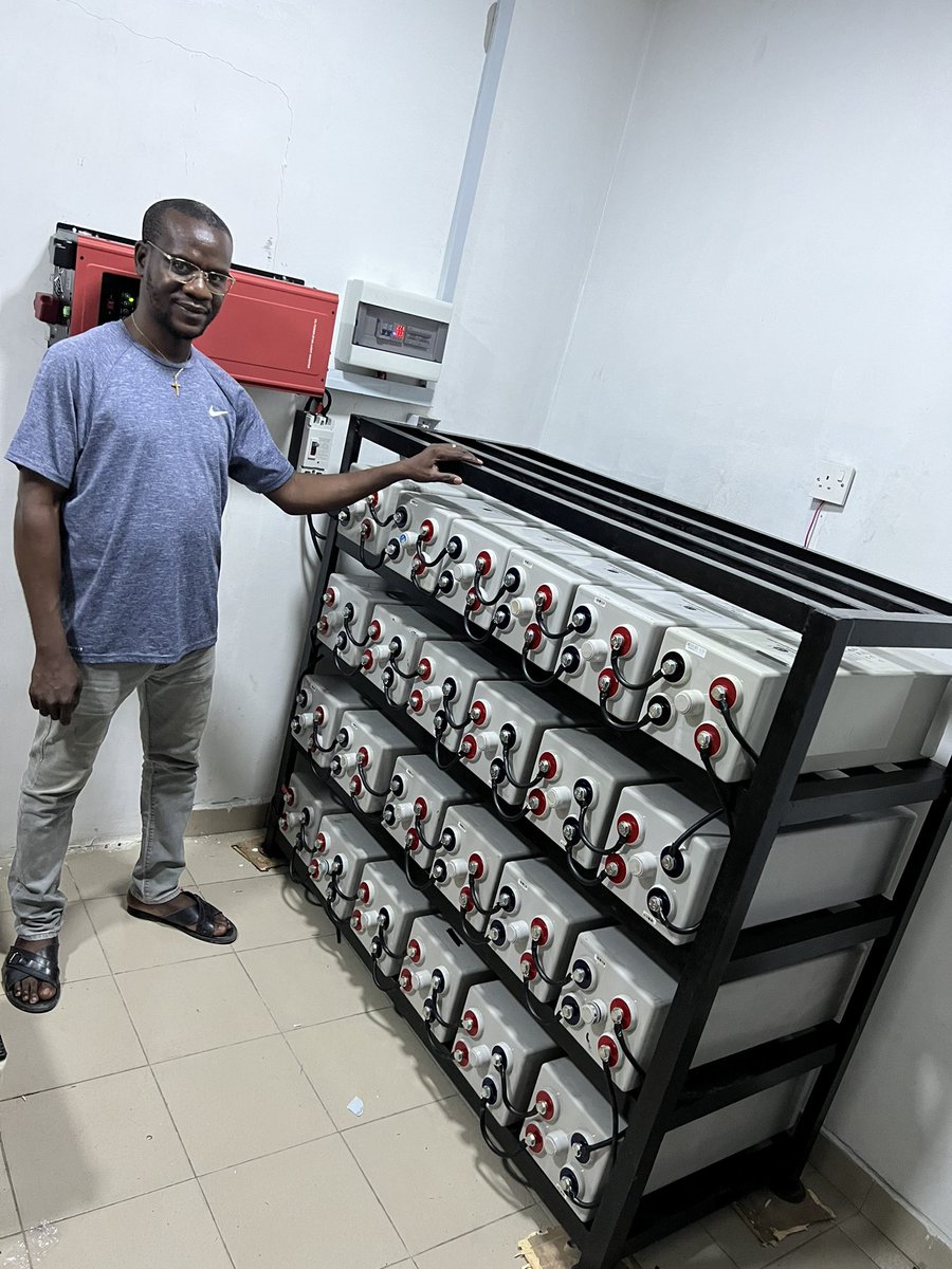Frepowertech's tweet image. Installation of 10kva inverter. Contact us for quotations. 07032635001