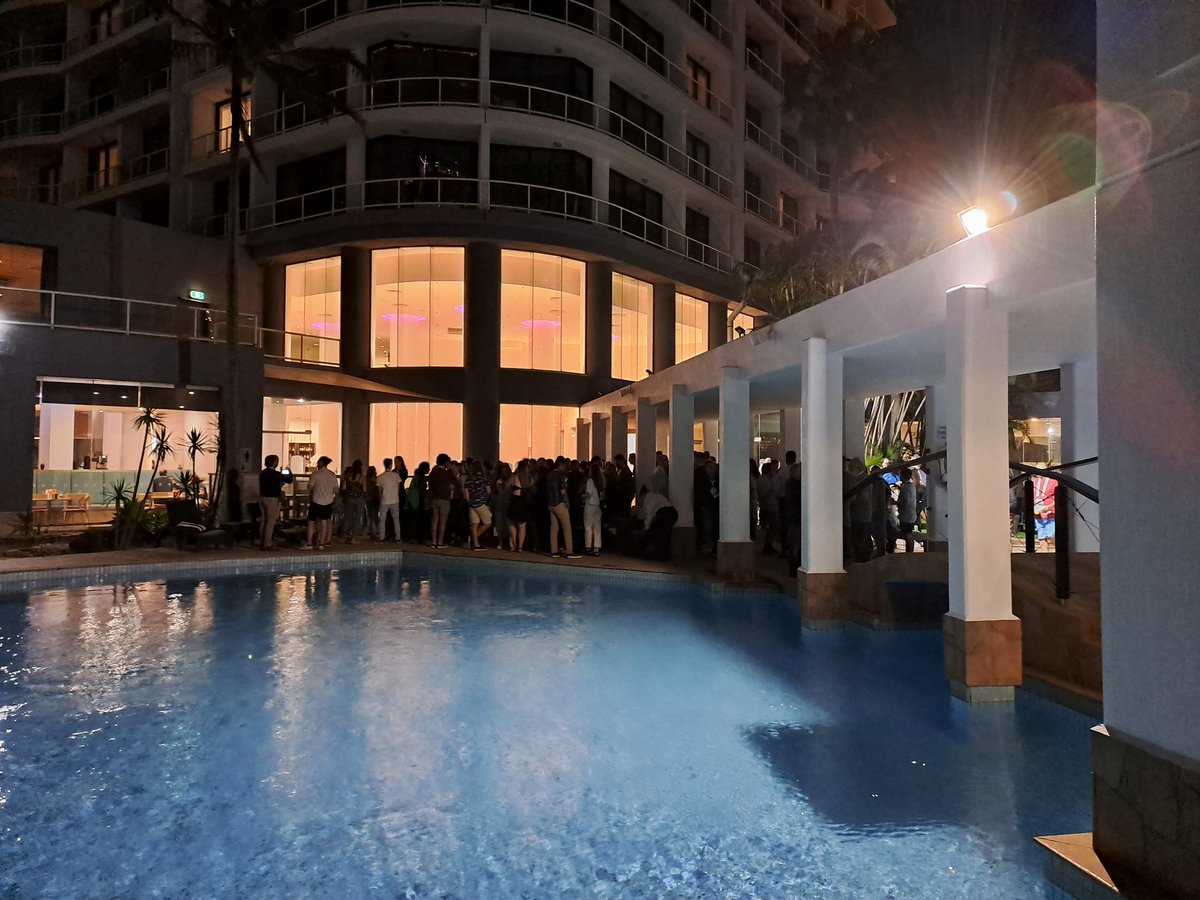 #ASFB is back together again for the first time since 2019! Welcome night social to kick off a week of presentations #ASFB2022