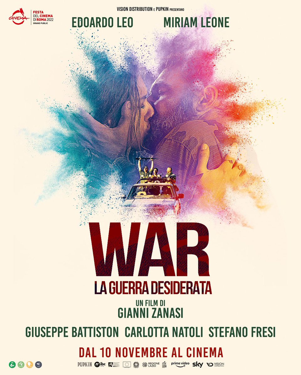 Giovedi 10 novembre esce al cinema #warlaguerradesiderata il nuovo film di Gianni Zanasi. È una commedia folle e piena di poesia. E non è un film sulla guerra. Ma su come siamo noi. Tutti noi. E su quello che desideriamo davvero.