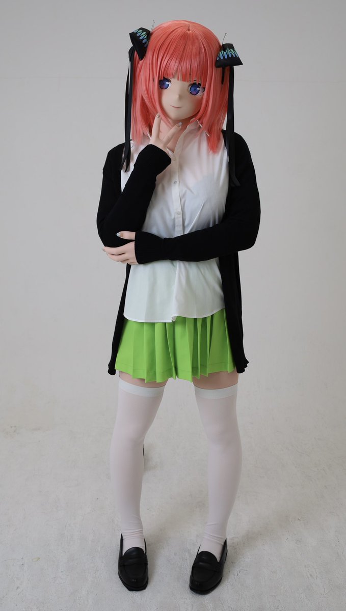 衣装付き・鍵付全頭面】中野二乃 着ぐるみ マスク コスプレ kigurumi