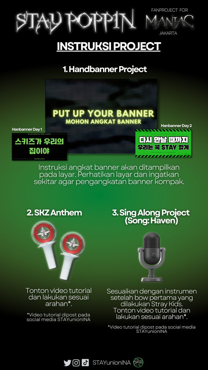 STAYUnionINA's tweet photo. [STAY UNION INA PRESENT]

#STAYPoppin Maniac in Jakarta Fanproject✨️

Fan Project akan berjalan sesuai rencana jika kita semua kompak untuk melaksanakannya. Sebarkan ke semua STAY ya agar konser semakin seru!

A THREAD https://t.co/Ed8ascnSdD