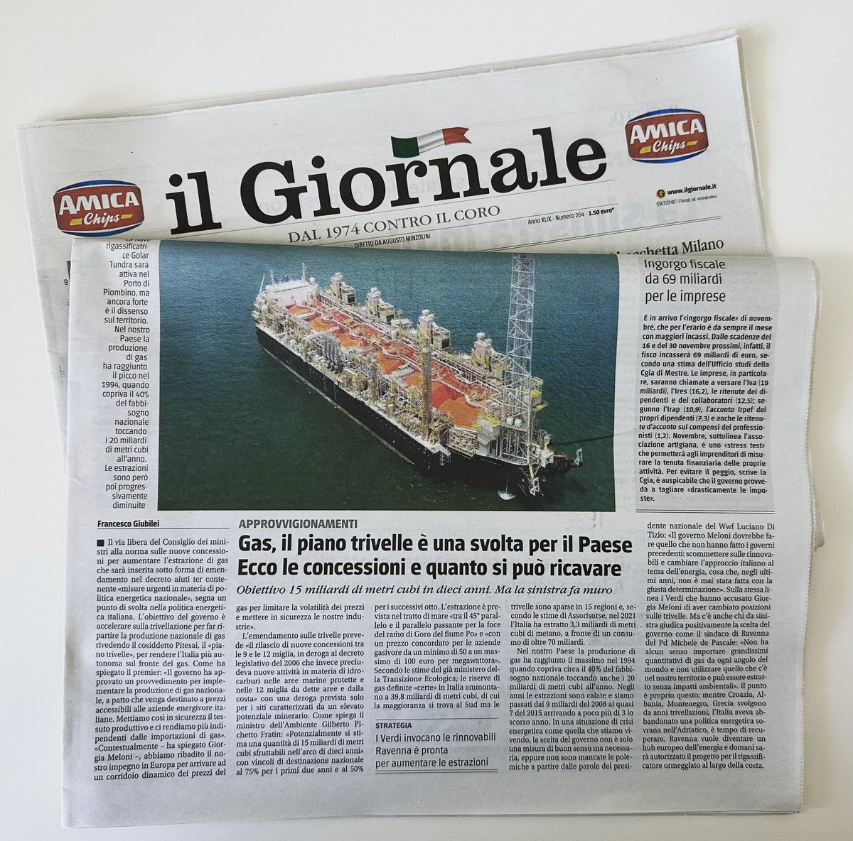Il governo ha dato il via libera a una maggiore estrazione di gas italiano. Mentre Croazia, Albania, Montenegro, Grecia, svolgono da anni trivellazioni, l’Italia aveva abbandonato una politica energetica sovrana nell’Adriatico, è tempo di recuperare. Ne scrivo su “Il Giornale”.