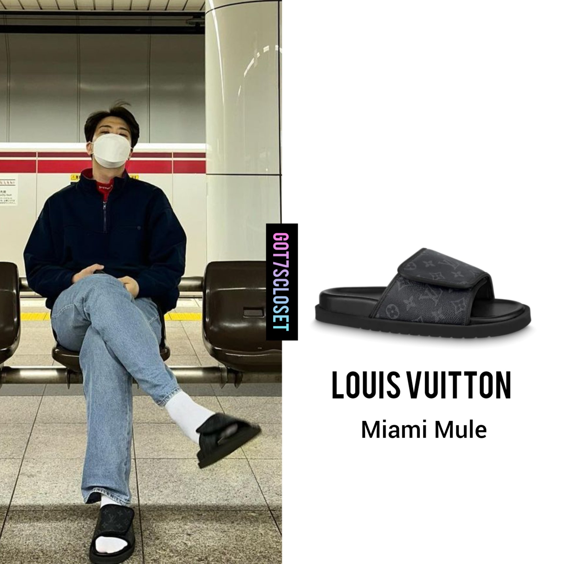 GOT7's fashion (fan account) on X: [221106] Youngjae - Instagram Updates • LOUIS  VUITTON - Miami Mule. $900 USD. #Youngjae #GOT7 #영재 #갓세븐 @YOUNGJAExArs  @GOTYJ_Ars_Vita @GOT7  / X