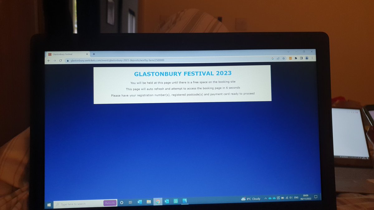 I shouldn't be drinking wine at this time of the morning but this is stressful <a href="/glastonbury/">Glastonbury Festival</a> #glastonbury2023 #Glastonbury