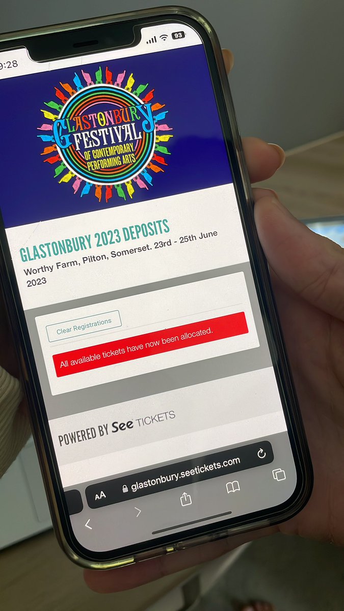 MiaChristopher's tweet photo. @seetickets we have just got to this point and it says tickets are sold out how is this possible? https://t.co/yL7gRSniew