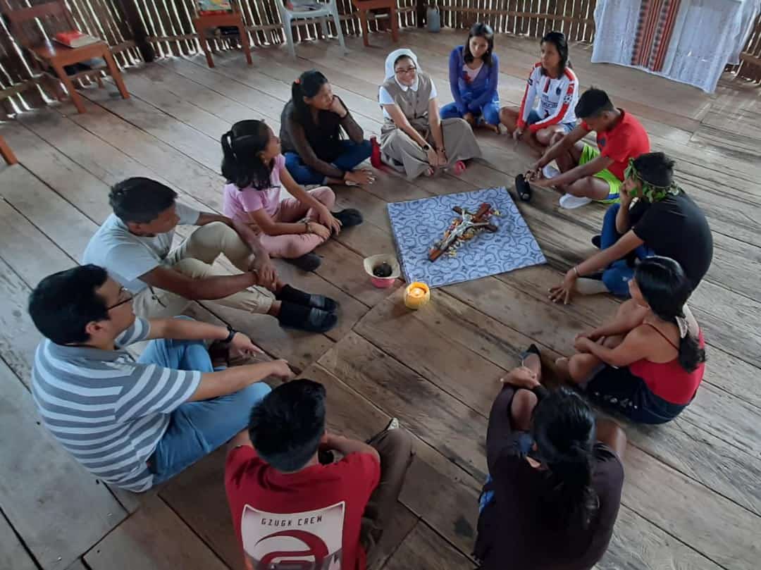 Discípul@s misioner@s del amor y de la alegría 🫶🏻😇 #RetiroDeConfirma🕊️ #Misión🌎 #Amazonía🍃 #YoEMJ🎒