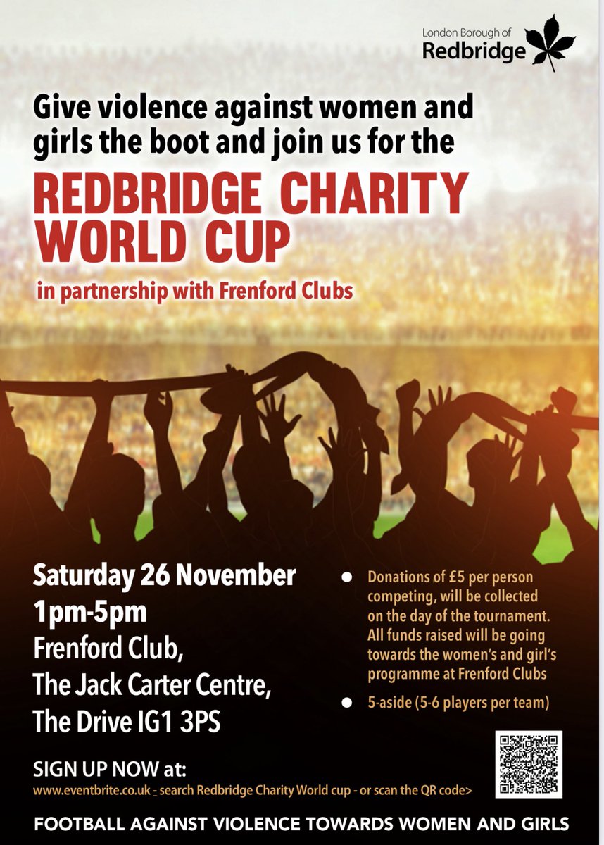 We all have an obligation to give violence against women and girls a boot in partnership with @RedbridgeLive supported by our ladies football team @frenfordmsawfc @Frenfordfc @MuslimahAsso