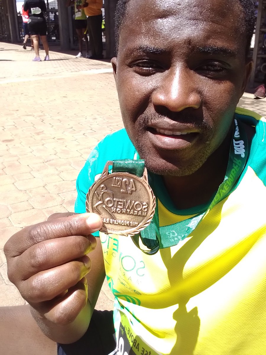 I owed my mental health this medal
#SowetoMarathon 
#MentalHealthMatters