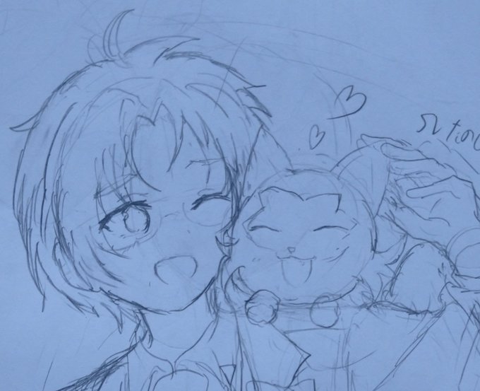 企画絵、前にも描いたしな〜と思ったけど投稿期間がSV発売日に重なってることもありニャオ🍀とゆうくんで行きます 対よろ 