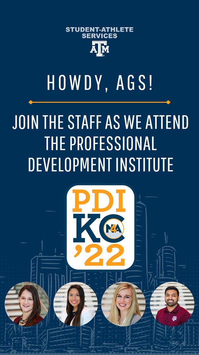 AggieAthletes's tweet image. Howdy! We are so excited for this opportunity to go through professional development training and network with other professionals in our fields! Make sure to follow @AggieAthletes on Instagram to tag along as we attend #PDI2022 👍