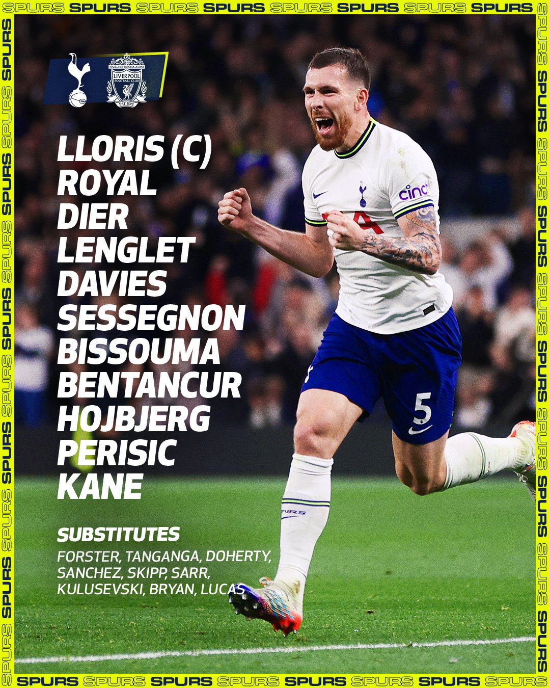 Tottenham Hotspur on X: Our team is in! 💪 📋 #TOTLIV