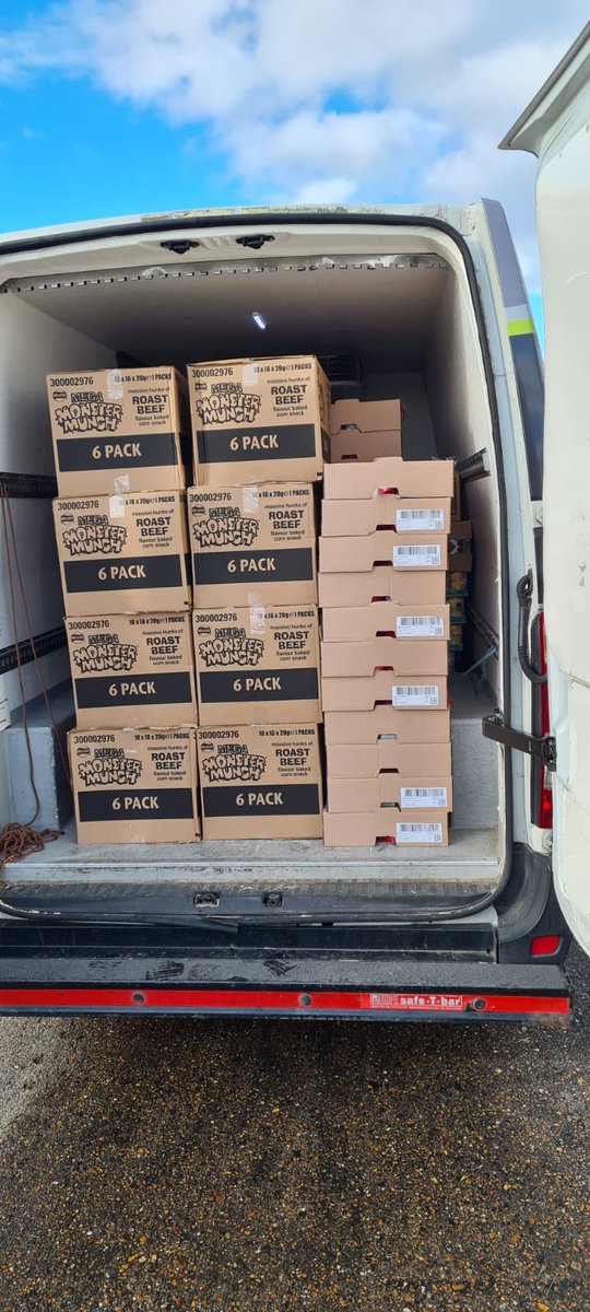 A fantastic gift of much needed food from <a href="/HeronFoods/">Heron Foods</a> 

Our food stocks were very depleted so we gave Heron a call and soon after Joe  got in touch to gift us with a major boost for our food bank 

This has really helped us help local Veterans their families
#StrongerTogether