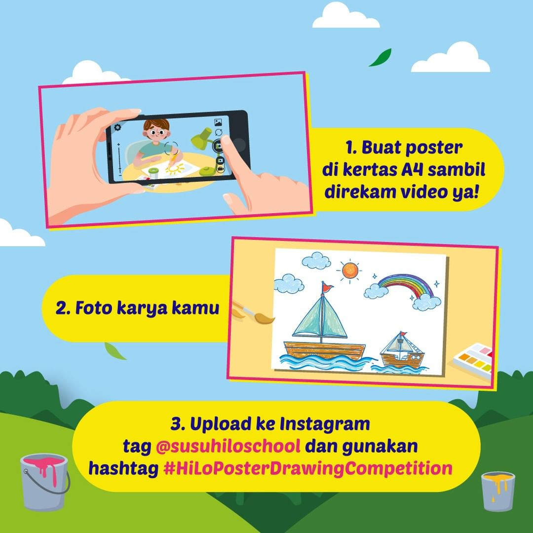 hilo_school's tweet photo. Halo teman-teman, ini yang wajib dilakukan ini ya agar karyanya dapat dinilai tim juri ya. Cek info lengkapnya di https://t.co/wpXyVDV7TA

#HiloPosterDrawingCompetition https://t.co/BDfZrT6bfR