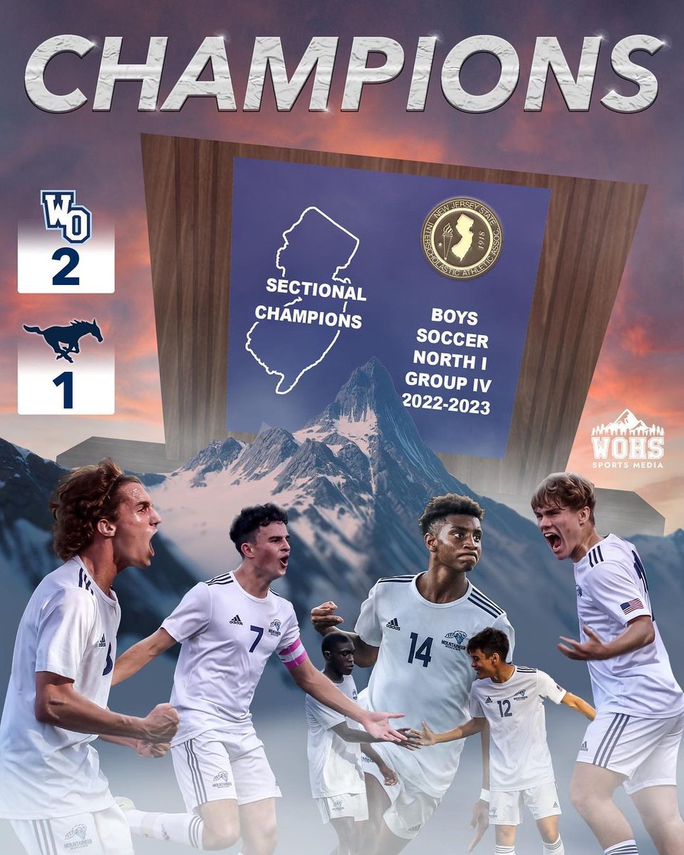 Sectional Champions 🏆

The boys will take on Westfield in the G4 Semifinal this Wednesday, November 9, 2022 away at 2PM. #wopride <a href="/woschools/">West Orange Schools</a> <a href="/dougienevs/">Doug Nevins</a>