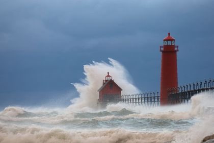 The Gales of November. 

Taken by Larry Hall at Grand Haven beach on 11/5/22. #StormHour