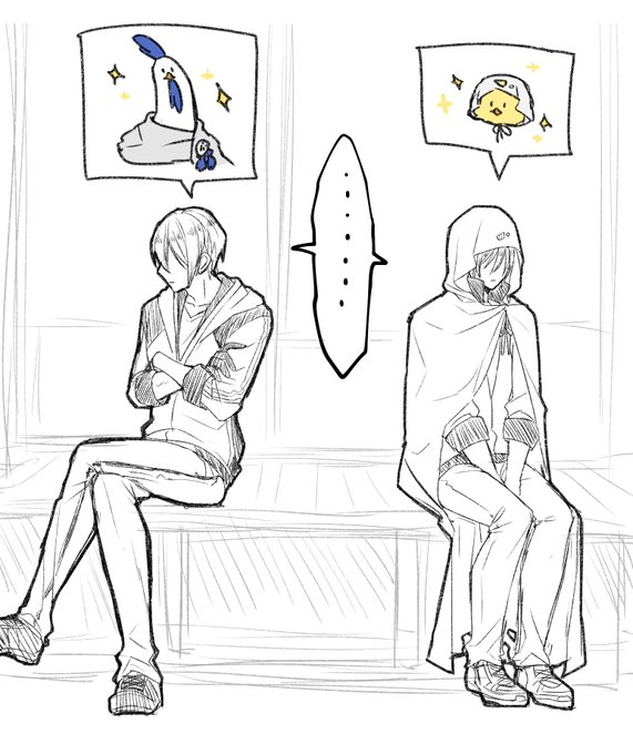🐓🐣ちょぎくに人の形に戻った
気まずっ 