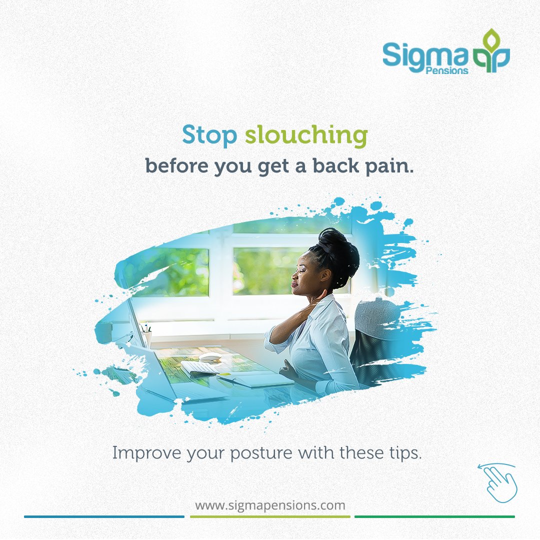 access_arm's tweet photo. There’s an easier way to avoid a back pain when you sit at work. It all starts with your posture, and you can fix that with the tips in these slides.
Try this tomorrow at work and share this with a friend who needs it.
#SigmaPensions #Pensions #Work https://t.co/3EtfWFpXe9