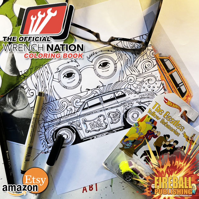 fireballtim's tweet photo. Sketch #5 of WRENCH NATION slides in with JOHN LENNON!
Again, an unfinished sketch of the Psychedelic Rolls… but you can’t have a Music-Inspired Coloring Book without the Master JOHN LENNON.
#fireballpublishing #wrenchnation #johnlennon #coloringbook https://t.co/GfjttyYqqY