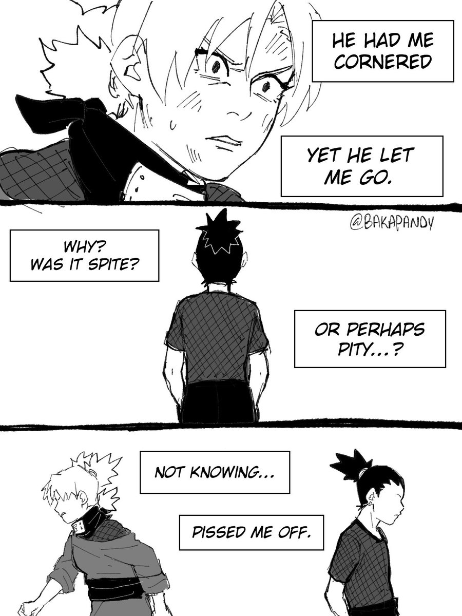 (2/2) I was thinking about how Temari, the cruelest kunoichi, believes Shikamaru to be the kindest man she knows 