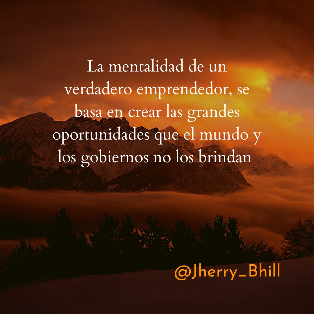 jherrybhill's tweet photo. Aprovecha cada día para aprender nuevas cosas y nuevos caminos que nos muestren el camino ideal a nuestros sueños, siendo este el motivo de mejorar cada día en lo que amamos🍁🖤
#Jherry #Jherrybhill #emprendedores #empresarios #negocios #cursos #coach #frasesmotivadoras #Dinero https://t.co/QKvP0IWdUZ