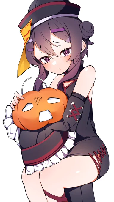 ハロウィンだったのでハロウィンハルカちゃん描いてました 