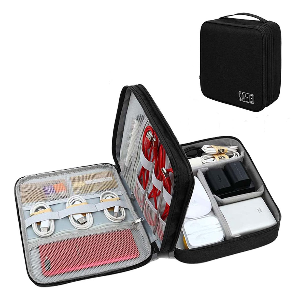 Manojlal1981's tweet photo. Seagull Flight Of Fashion Double Layer Electronic Gadget Organizer Case , Cable Organizer Bag for Accessories , Hard Disk , Power Bank , Charger for Travel 
https://t.co/5IE5WM9vbq 
#gadgets #Organizer #powerbank #Electronic https://t.co/rgLzyMnGME