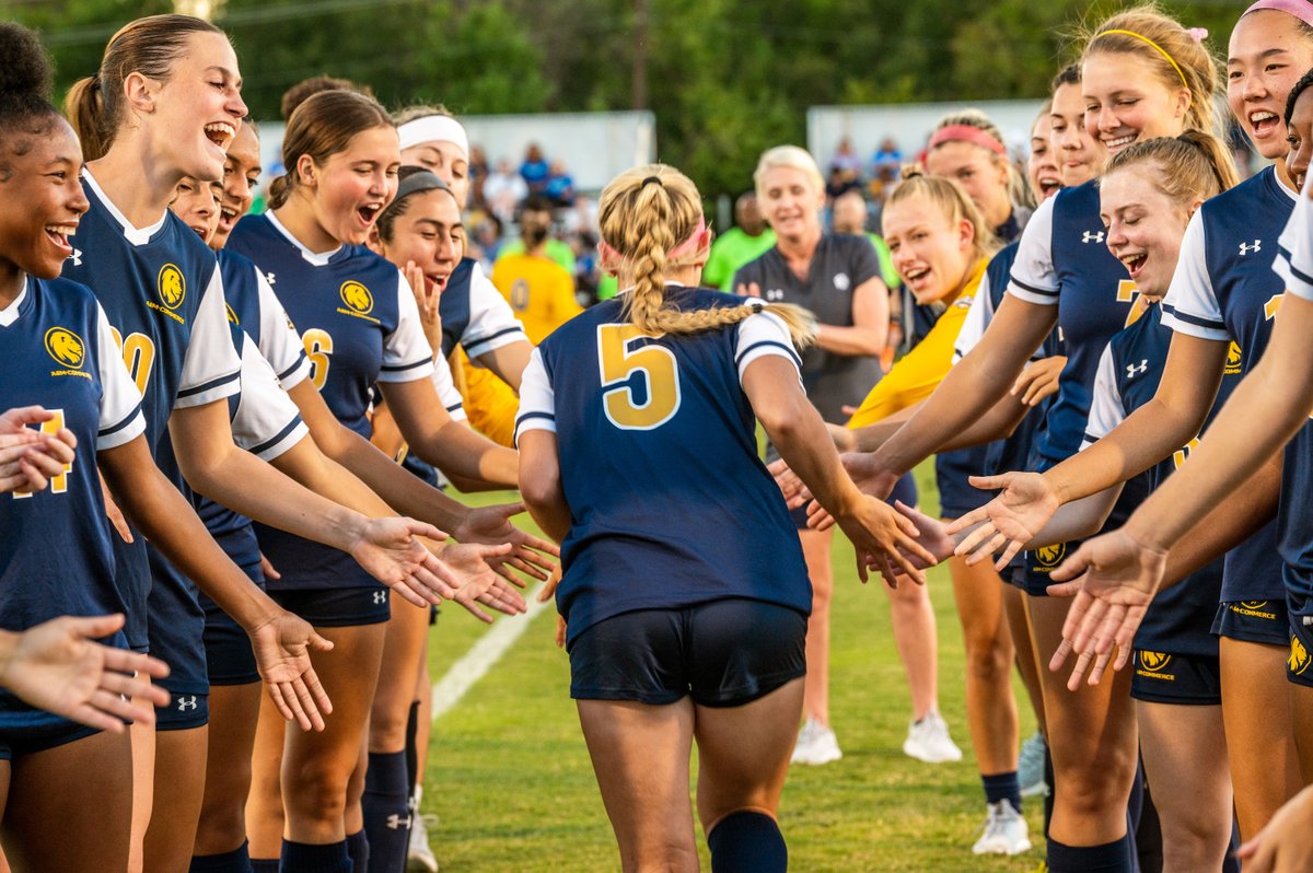 etamuniversity's tweet photo. #TAMUC Women's Soccer is playing in the championship match of the Southland Conference Tournament against Lamar today at 1 p.m. in Natchitoches, La.

Watch the game live on ESPN+ and cheer on your Lions as they look to win the first SLC Championship in our school's history! https://t.co/HJOn5WBMVx