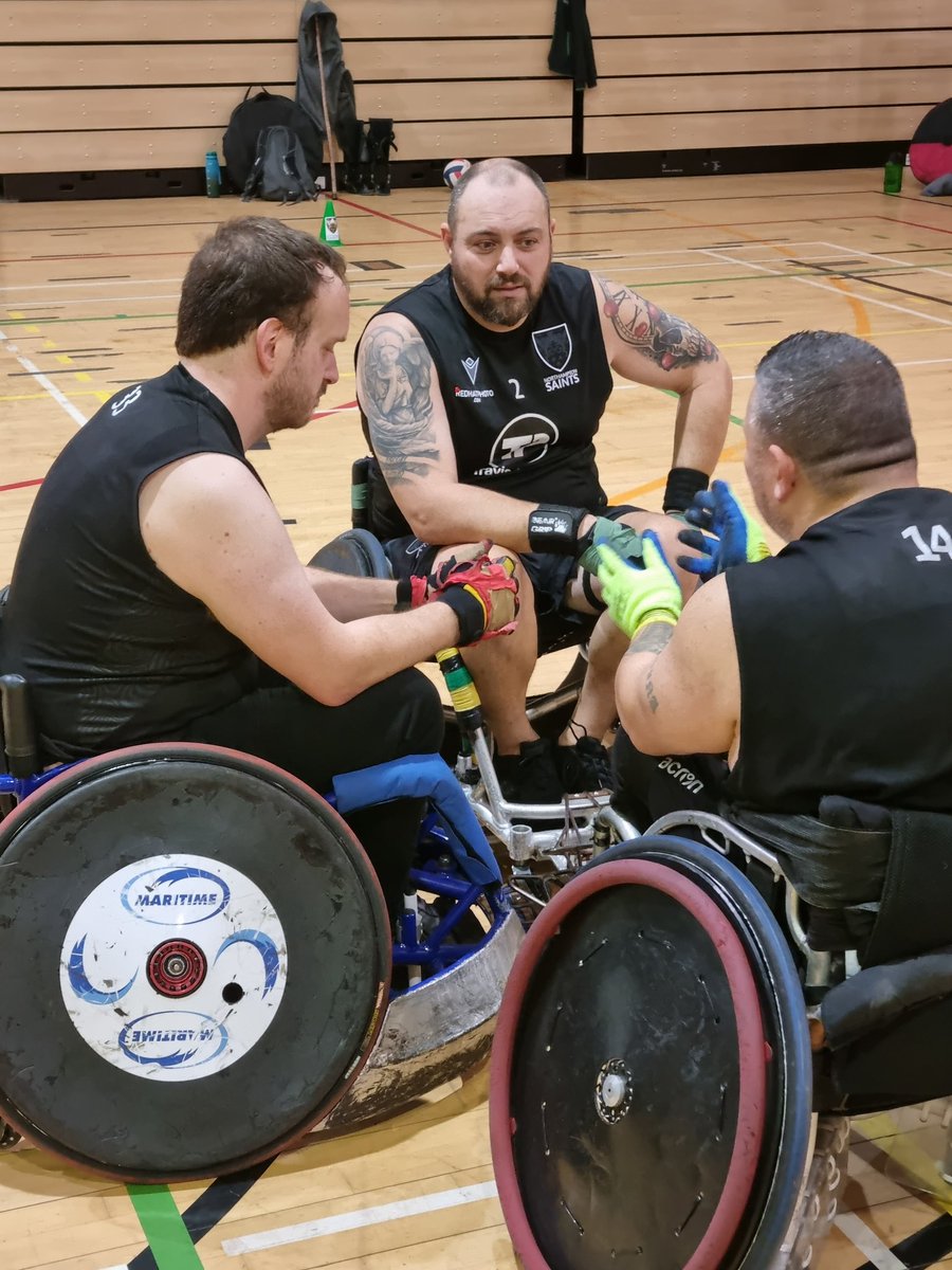 SaintsComm's tweet photo. A good Session put in by our WCR Team today @ArenaSportsKett working on the last preparations for the @PWR_Poland WR5s Cup
#wheelchairrugby #premchampions with @TravisPerkinsCo @redhatphoto @gbwrnews
Look out next week as we speak to a few of the players ahead of the trip. https://t.co/ph4pN4yPO5
