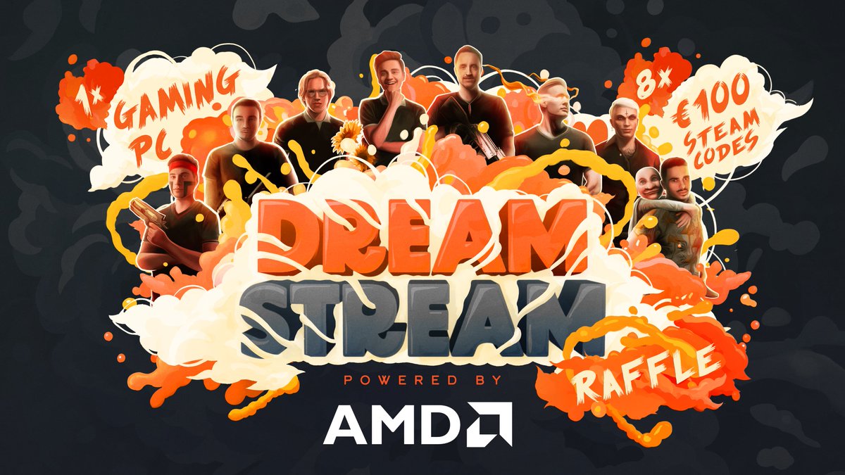 TopsonDota's tweet photo. The #DreamStream squad and I are hosting a united giveaway raffle powered by @AMD_UK

🎁: 8x €100 Steam Codes + 1x gaming PC

To enter:

1️⃣ Follow @AMD_UK
2️⃣ Comment ‘@AMD_UK 💙

🚨 EU ONLY

Winners announced by my management, @forevr_gg!

#ThisChangesEverything #Ryzen #AMD #ad https://t.co/8YWV6qWe9a