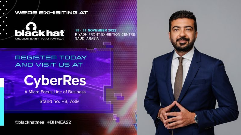 Discuss your journey to cyber resiliency with Ibrahim H. Azab, @MicroFocusSec Regional Sales Director for MEA at <a href="/Blackhatmea/">Black Hat MEA</a> on 15 - 17 Nov in Saudi Arabia. 

You can find him at booth at H3, A39. Reg now:  
#CyberResilience #BHMEA22  bit.ly/3ToXS3L
