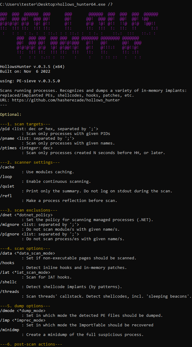 New #PEsieve/#HollowsHunter (v0.3.5): github.com/hasherezade/pe… & github.com/hasherezade/ho… - with some bugfixes & improvements. Check it out!