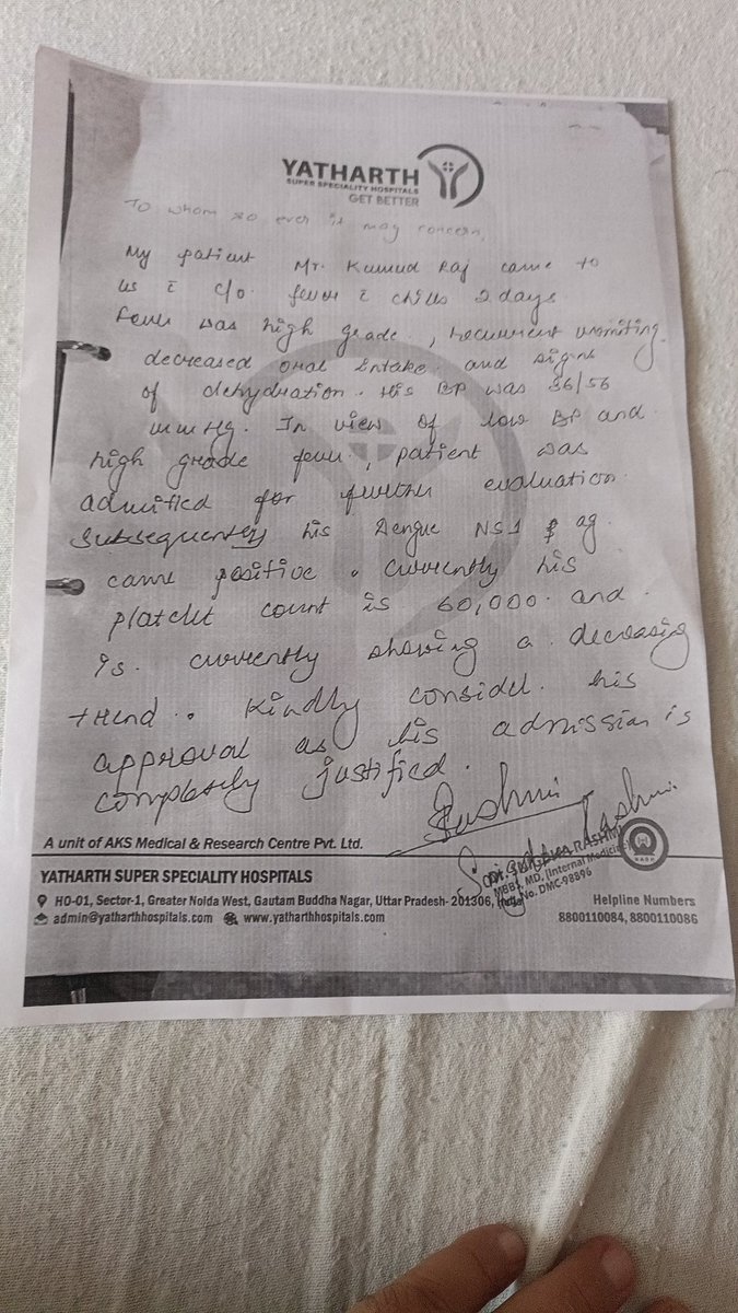 Kumudrajkpl's tweet photo. Two years ago I purchase Niva bupa with policybazaar.
Now when I admit in hospital from last 7 days due to dengue. No one responded even the hospital and I made multiple requests for My cashless.  my plate count is still approx 60k.
@Niva_Bupa @policybazaar  @jagograhakjago https://t.co/dQ7aQttVyL