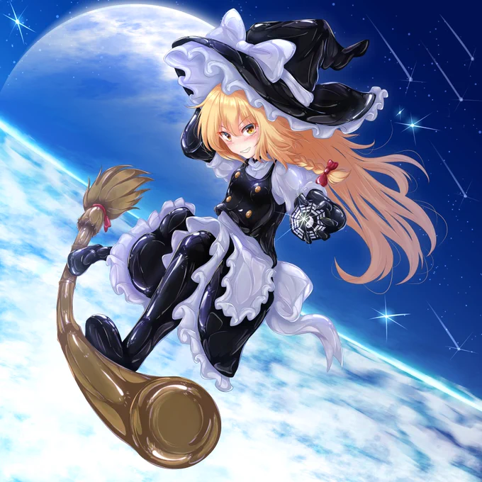 ラバー魔理沙#霧雨魔理沙 #ラバースーツ 