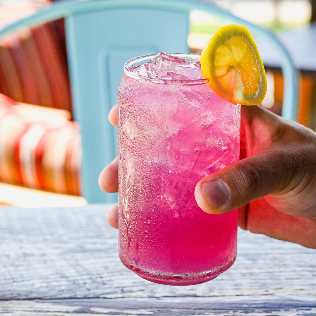 Who doesn't love a good Southern Belle? Ours is made with @BeefeaterGin_US, Sauvignon Blanc and prickly pear syrup. 🍋