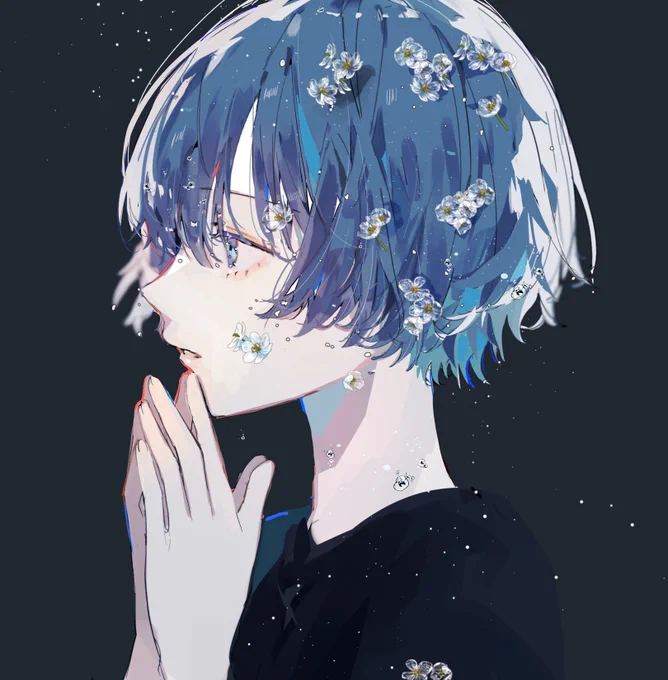 花と女の子 