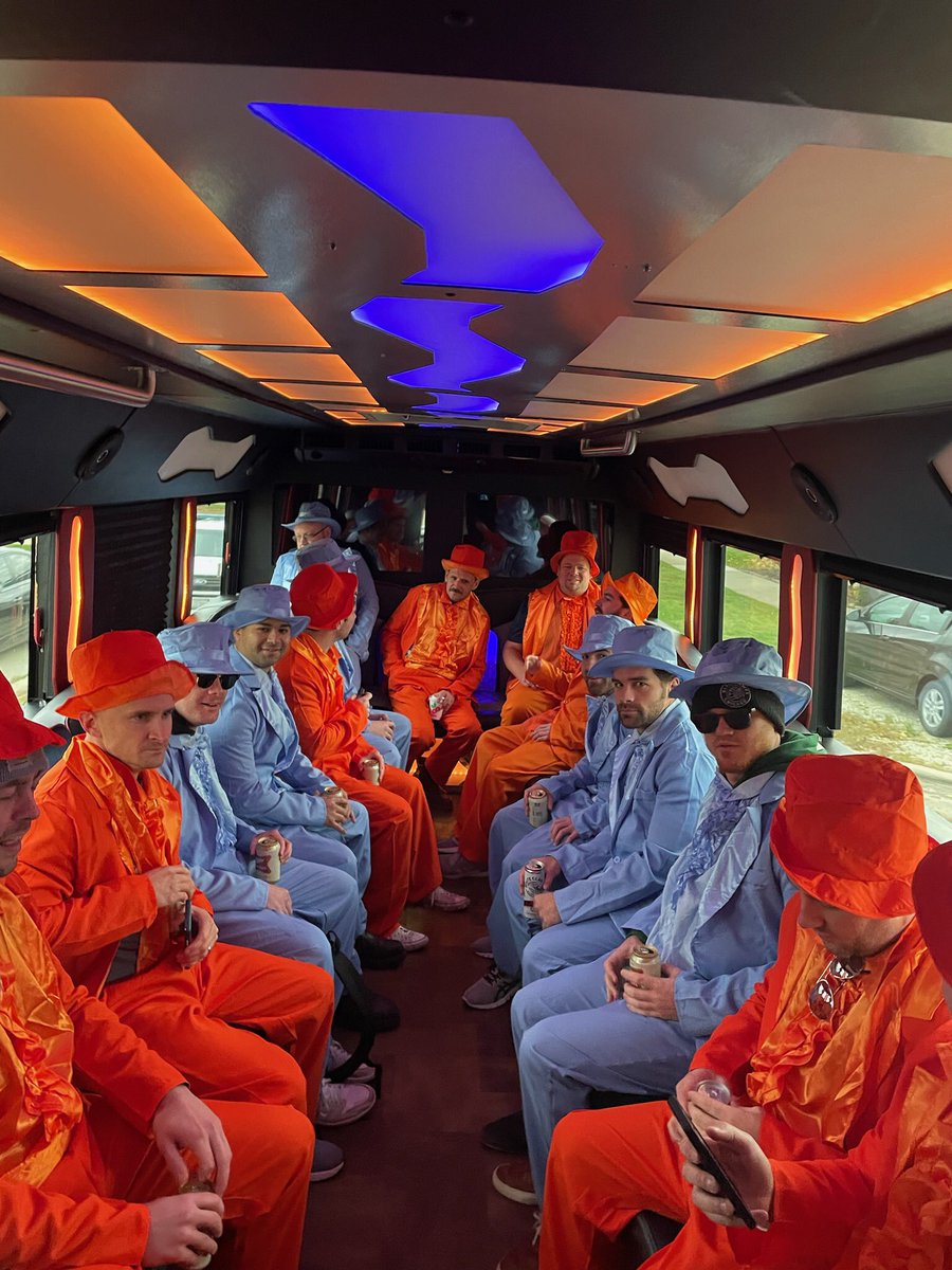 GeorgeZacc1's tweet photo. @barstoolsports @barstoolcarl @BarstoolBigCat @barstoolchicago @ChicagoBears Bachelor Party at today’s game https://t.co/0JMhBVAtUF