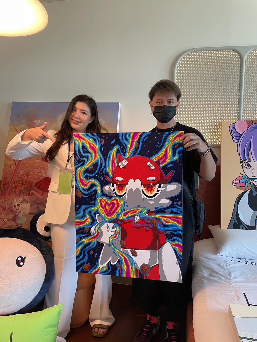 robertx_th's tweet photo. Hotel Art Fair
Art of Sale DM @GalleriaBenetti 💯
Thank P. Note P. Gift mak mak krub 🙏
#hotelartfair #artfair #thestandard #characterdesign #artistthailand #robertx #เบิร์ต https://t.co/1FCM5ZLwUz