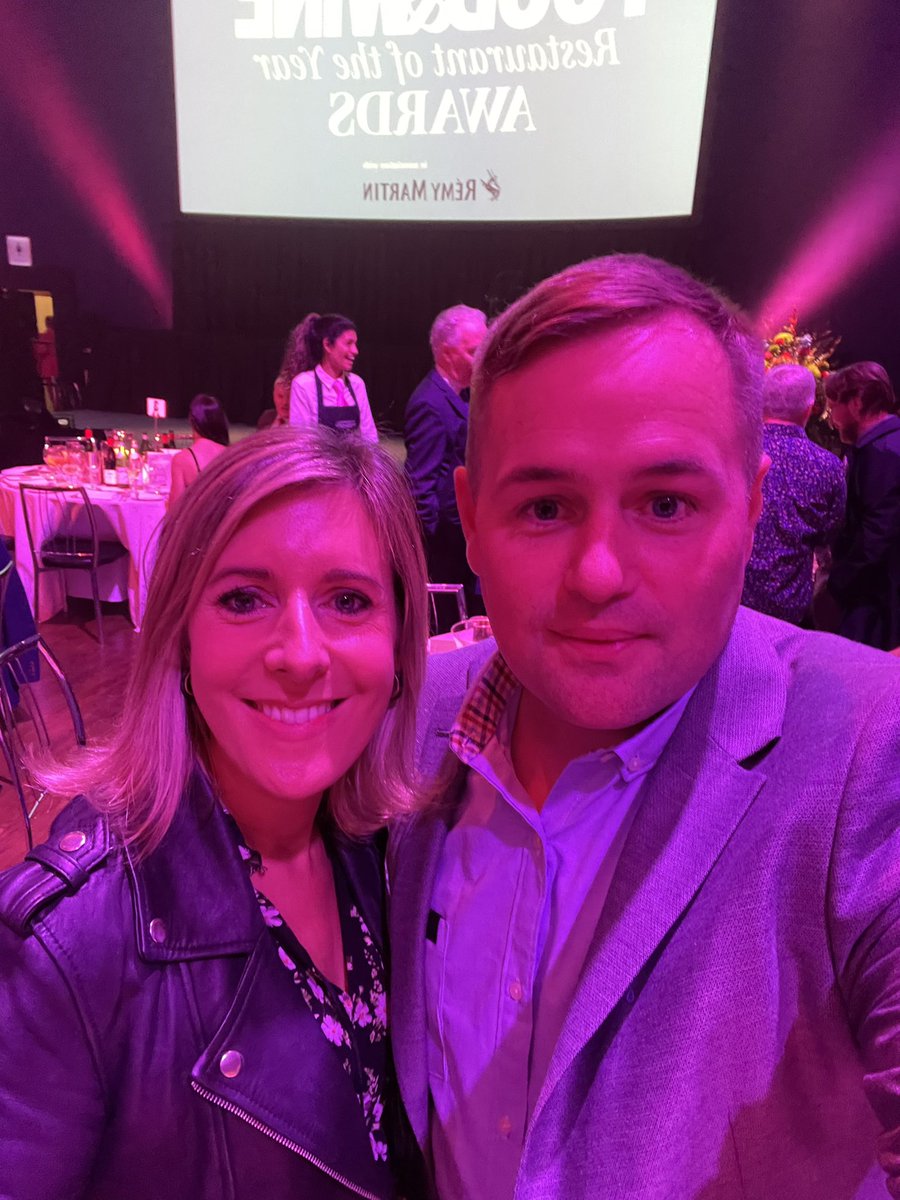 FotaIsland's tweet photo. Thrilled to be at the @foodandwine awards with the team from @thecovecork nominated for the Best Hotel Restaurant #FoodAndWine https://t.co/uQN7EV95ei
