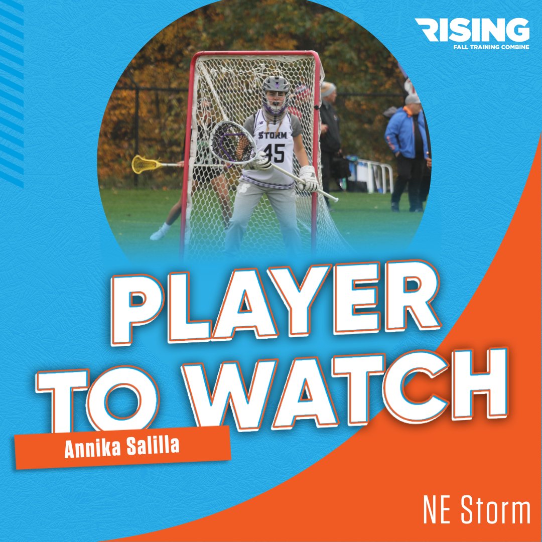 🚨 RISING FTC PLAYER TO WATCH 🚨

Annika Salilla
2025 Goalie
New England Storm / Nation's Best

Annika is a leader on defense and her team rallies around her energy on the field. She has a quick first step, can clear with confidence, and is a true asset to her team.