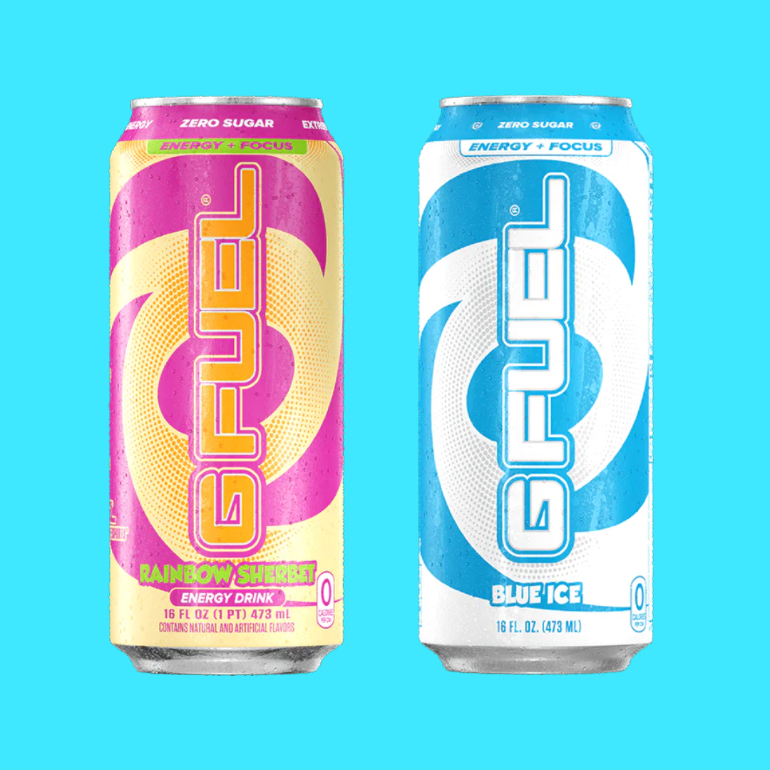 💕 𝗟𝗜𝗞𝗘 + 𝗥𝗧 to win a 4 PACK of our "RAINBOW SHERBET" &amp; "BLUE ICE" #GFUEL Cans!!!

🤑 Picking 2 winners tomorrow bc we just added these babies to our "𝗚 𝗙𝗨𝗘𝗟 𝗗𝗢𝗟𝗟𝗔𝗥 𝗠𝗘𝗡𝗨"!

🛍️ 𝗦𝗛𝗢𝗣 𝗠𝗘𝗡𝗨: GFUEL.com/collections/do…