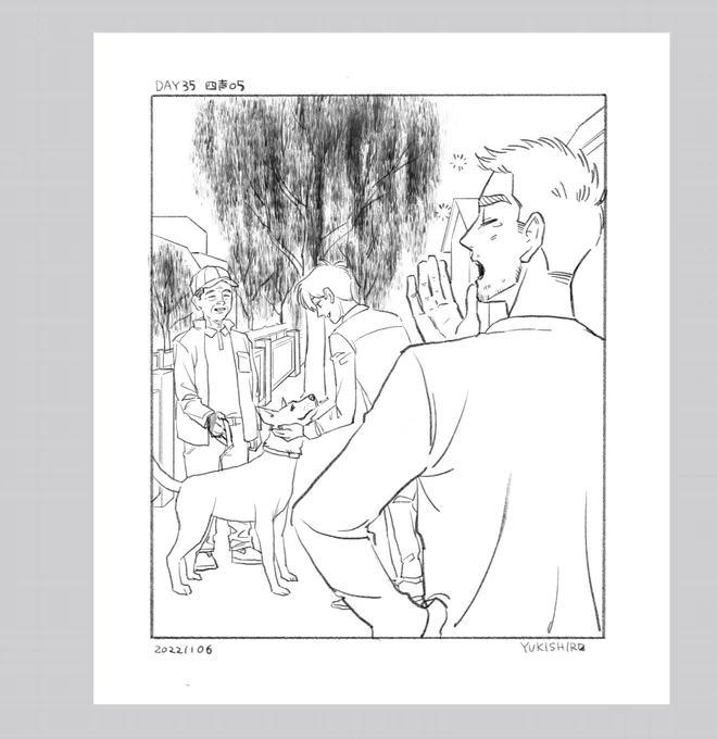なんとなく状況わかるからこれ以上ディテール描かなくていいか 