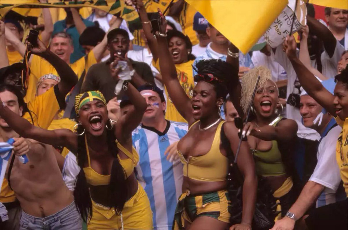 MariaHitchins's tweet photo. The #OuchCrew ladies are among Jamaica’s ORIGINAL INFLUENCERS‼️

They were mentioned in Dancehall songs, promoters got giddy with excitement when they attend their events, &amp; they were the center of attention supporting the Reggae Boyz in France at the historic World Cup debut👊🏽 https://t.co/oGOhJz5O25
