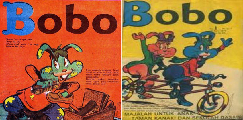 Faizahh93's tweet photo. Sejak pertama kali diterbitkan di Indonesia hingga 1974, isi Majalah Bobo sepenuhnya masih diadaptasi dari Majalah Bobo Belanda yang diartikan kedalam bahasa indonesia. Namun, sejak 1975 isi Majalah Bobo sudah sepenuhnya bersumber dari cerita-cerita dalam masyarakat Indonesia. https://t.co/52OWadGtXI