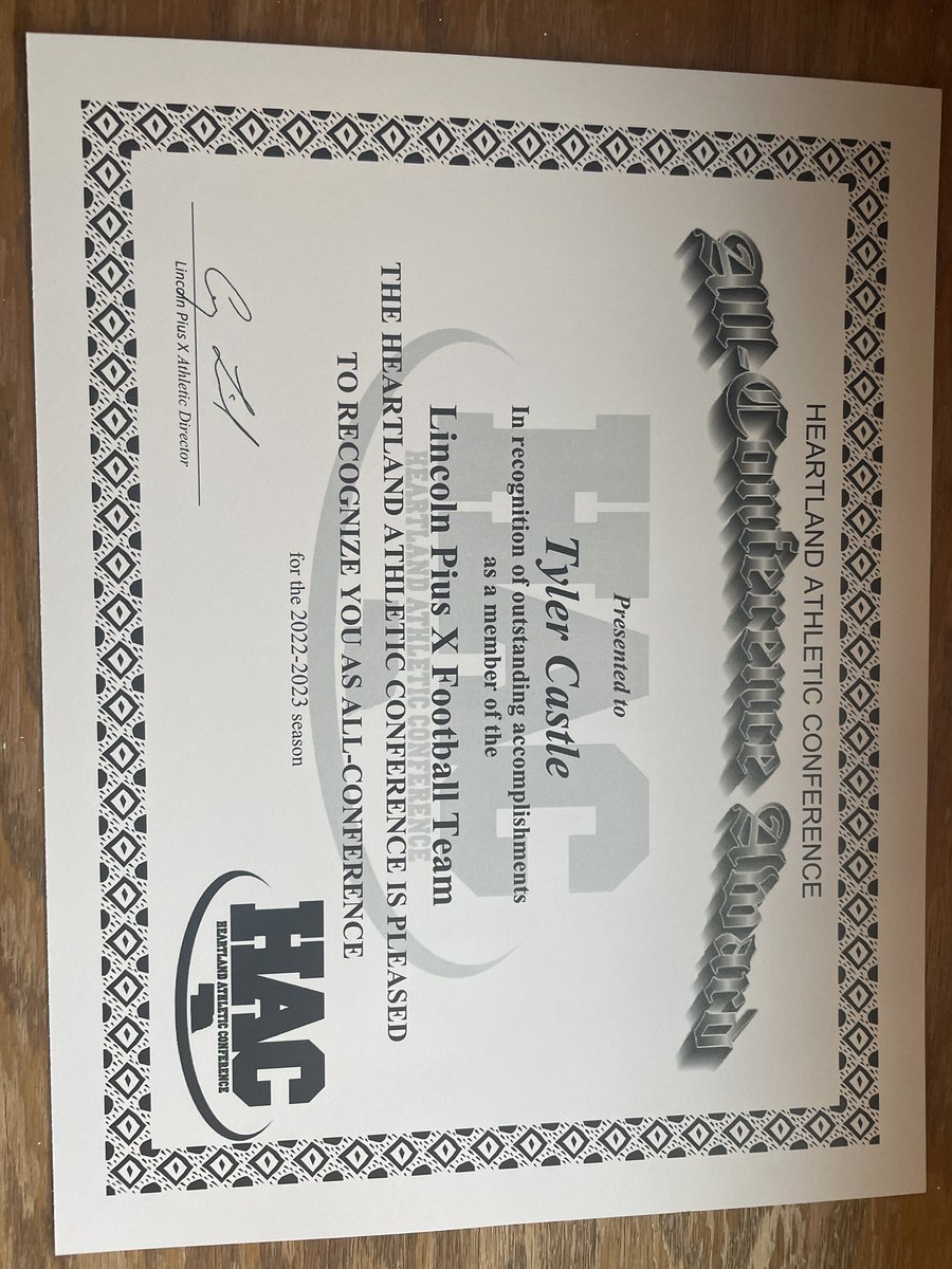 Excited to be HAC all- conference!