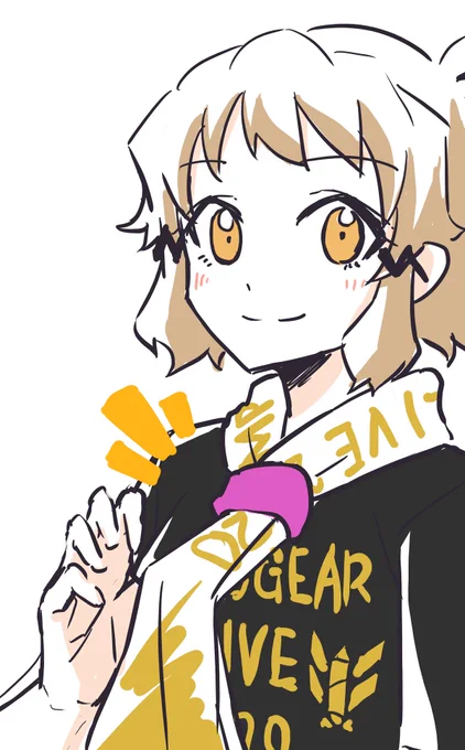 リストバンドはこういうふうにタオルを留めるのに使うとずり落ちなくて便利ですよ!
ペンライトはストラップを手首につけて吹っ飛ばないようにしましょう。安全第一! 