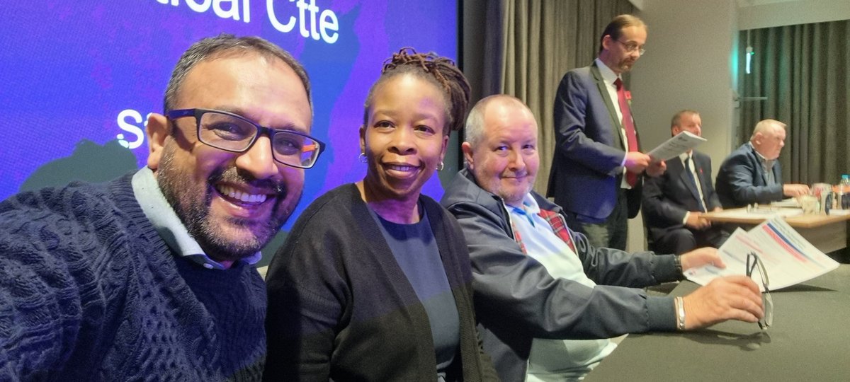 AbuTSB's tweet photo. With my fellow colleagues on the @UsdawCRegion Political Cmte giving an update to conference on the activities &amp; campaigns that have been carried out. And, the importance of returning a Labour government to deal with the #CostOfLivingCrisis. 

#NewDeal4Workers  #UsdawEastern22 https://t.co/jDUW15aFnR